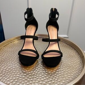 Elegant Black Strappy Heels- New Never Worn